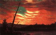 unknow artist Our flag in the sky Sweden oil painting artist